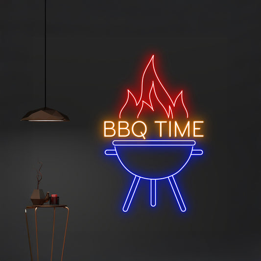 Custom Bbq Time Neon Light