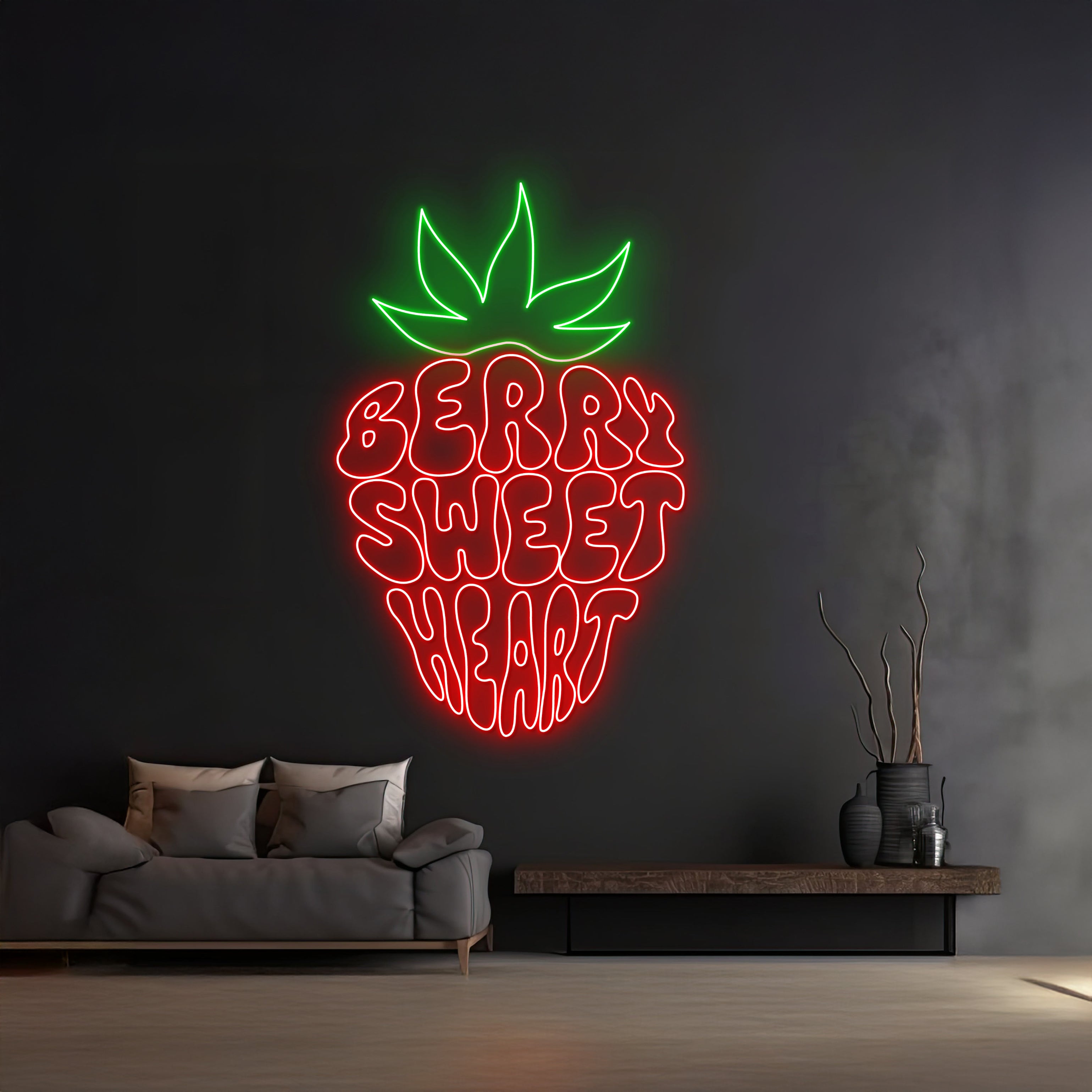 Custom Berry Sweet Heart Neon Sign | Shineneon