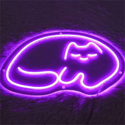 Custom Cat Led Neon Sign For Bars Weddings - Shineneon