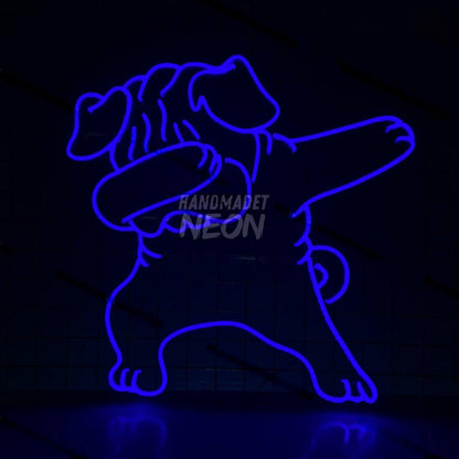 Custom Dapping Bulldog Led Neon Sign Led Decor | Shineneon