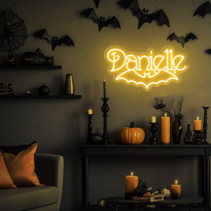 Custom Gothic Name Neon Sign Halloween Decor | Shineneon