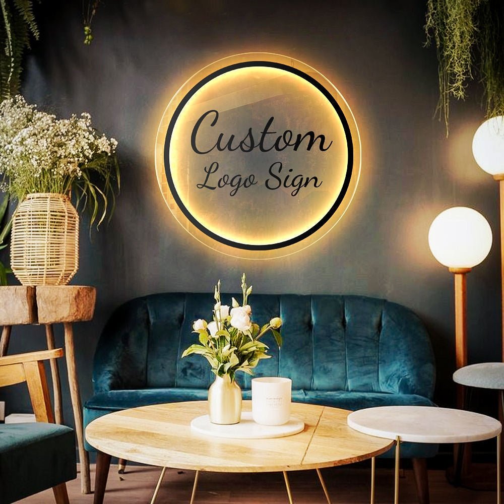 Custom Logo Sign Acrylic Business Logo Sign - Shineneon