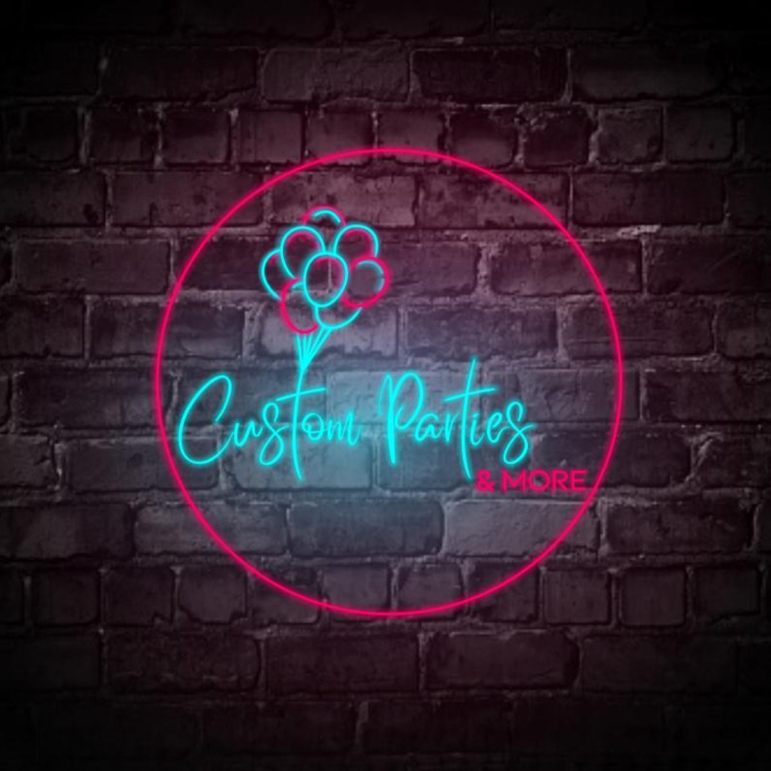 Custom Parties Balloons Multicolor Led Neon Sign Indoor Outdoor Decor | Shineneon