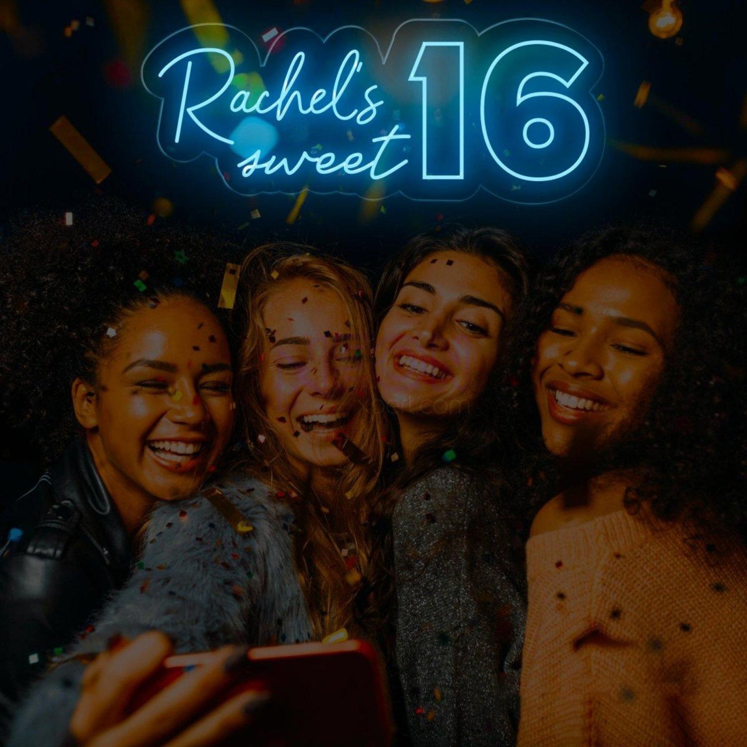 Custom Sweet 16 Led Neon Sign Birthday Party Backdrop Decor | Shineneon