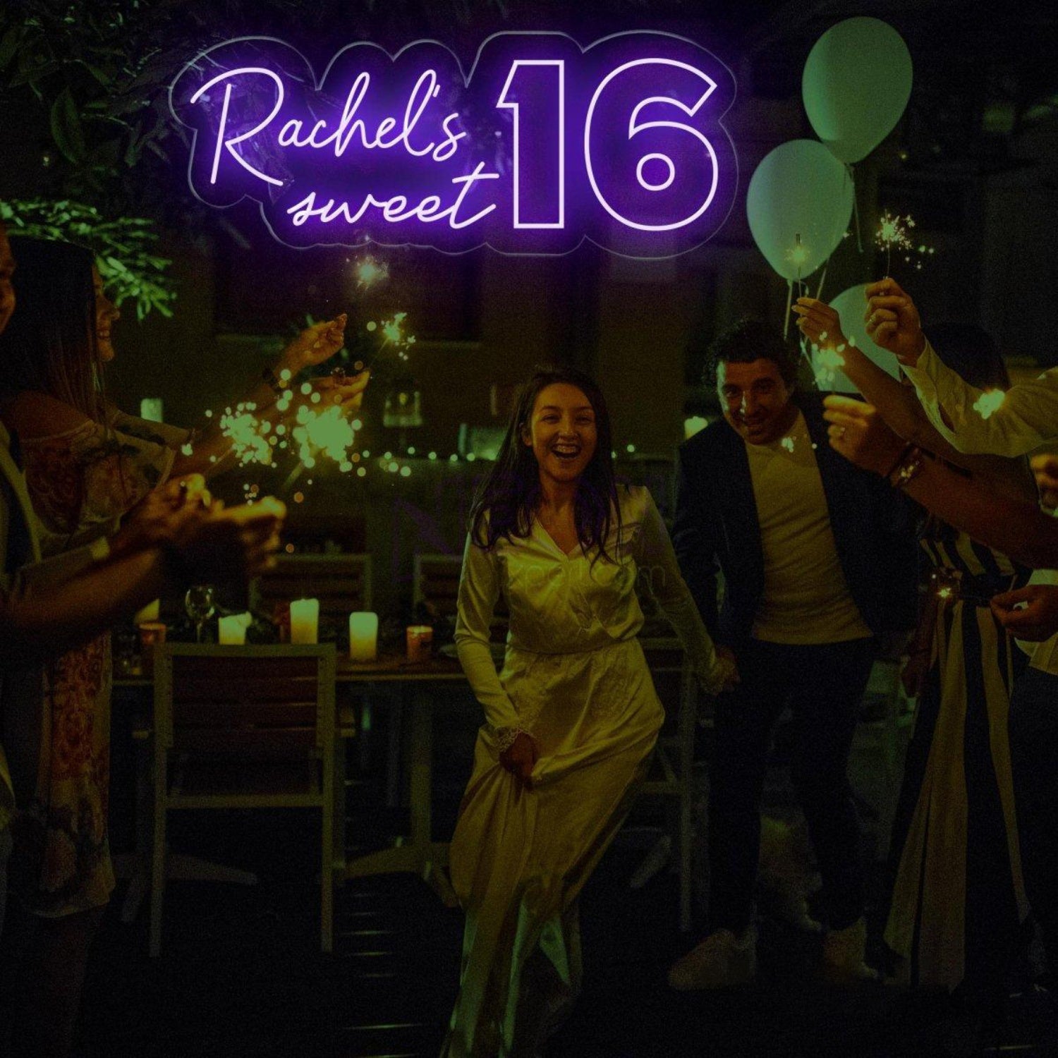 Custom Sweet 16 Led Neon Sign Birthday Party Backdrop Decor | Shineneon