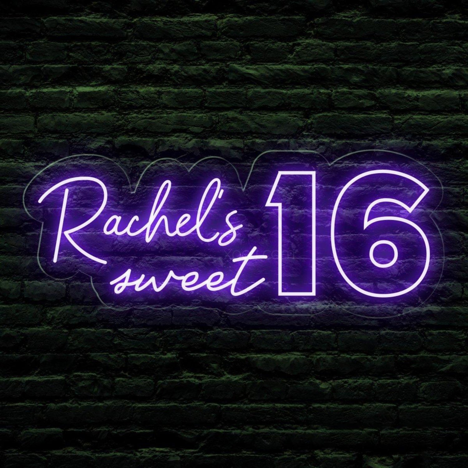 Custom Sweet 16 Led Neon Sign Birthday Party Backdrop Decor | Shineneon