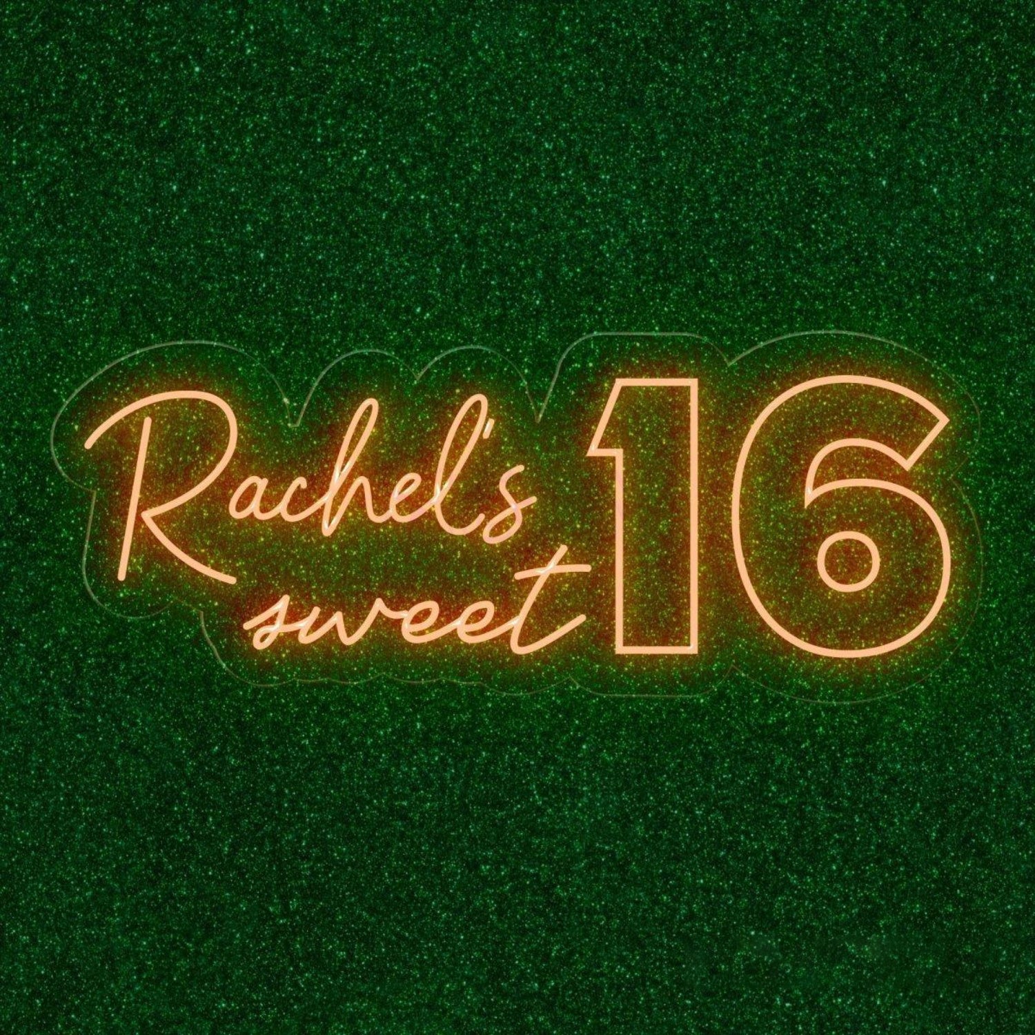 Custom Sweet 16 Led Neon Sign Birthday Party Backdrop Decor | Shineneon