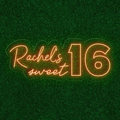 Custom Sweet 16 Led Neon Sign Birthday Party Backdrop Decor | Shineneon