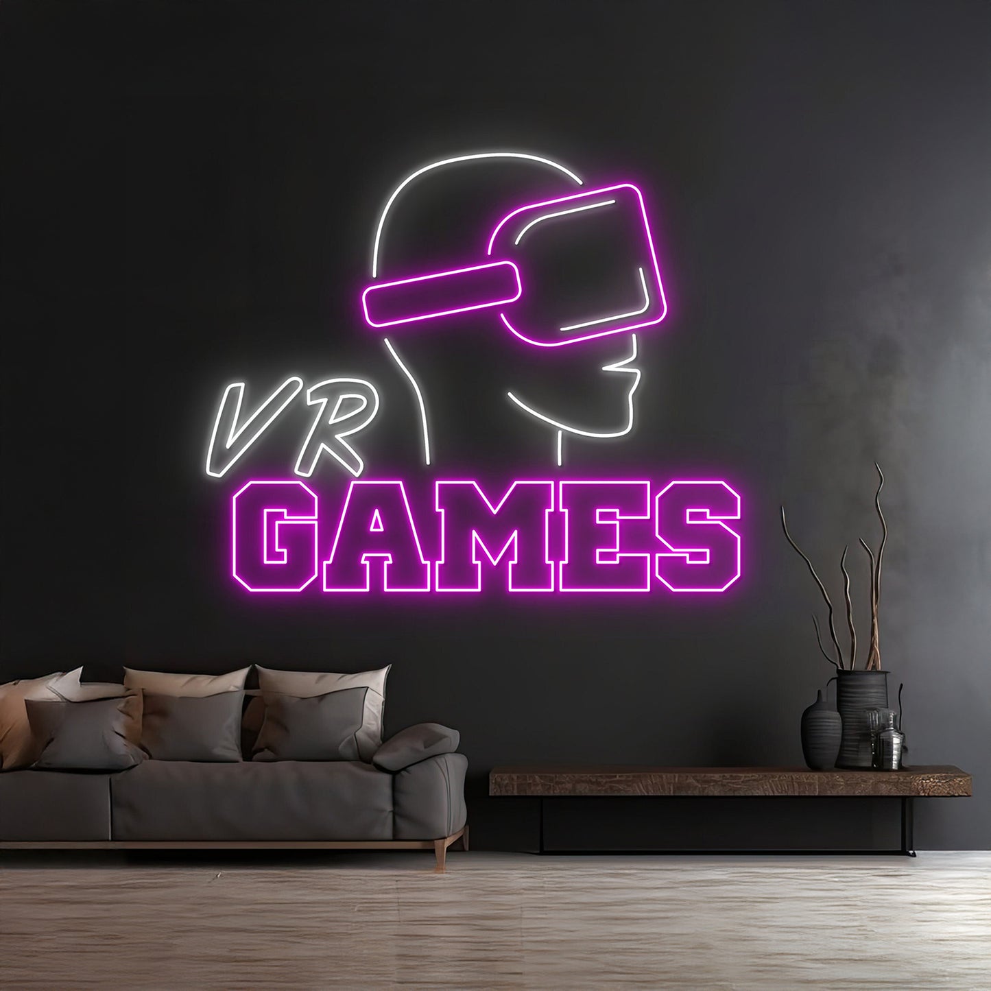 Custom Vr Games Led Neon Sign For Game Player