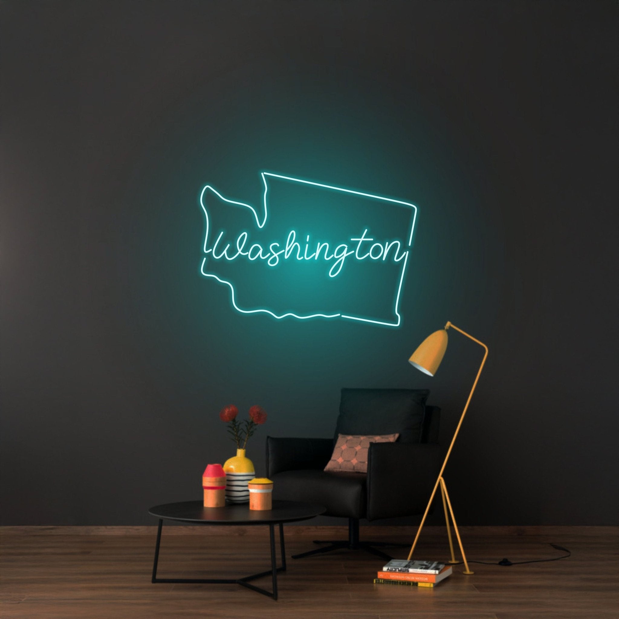 Custom Washington Map Neon Led Sign - Shineneon