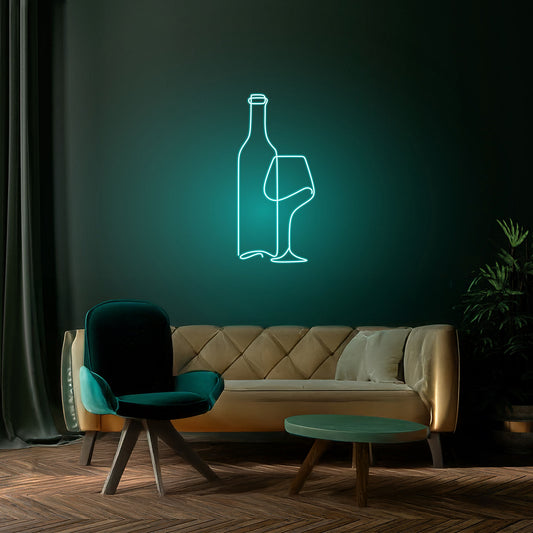 Custom Wine Neon Sign Lights