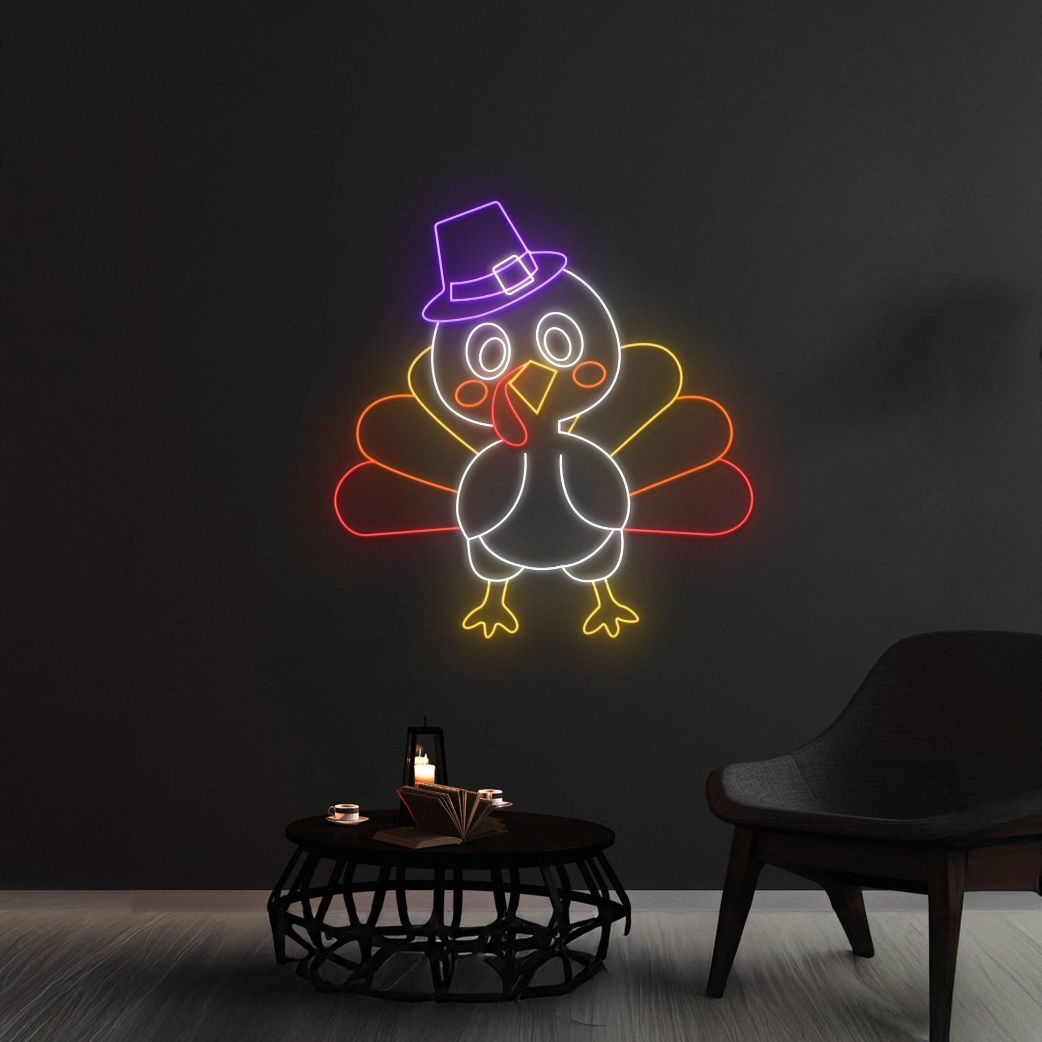 Custom Witch Hat Turkey Neon Sign - Shineneon