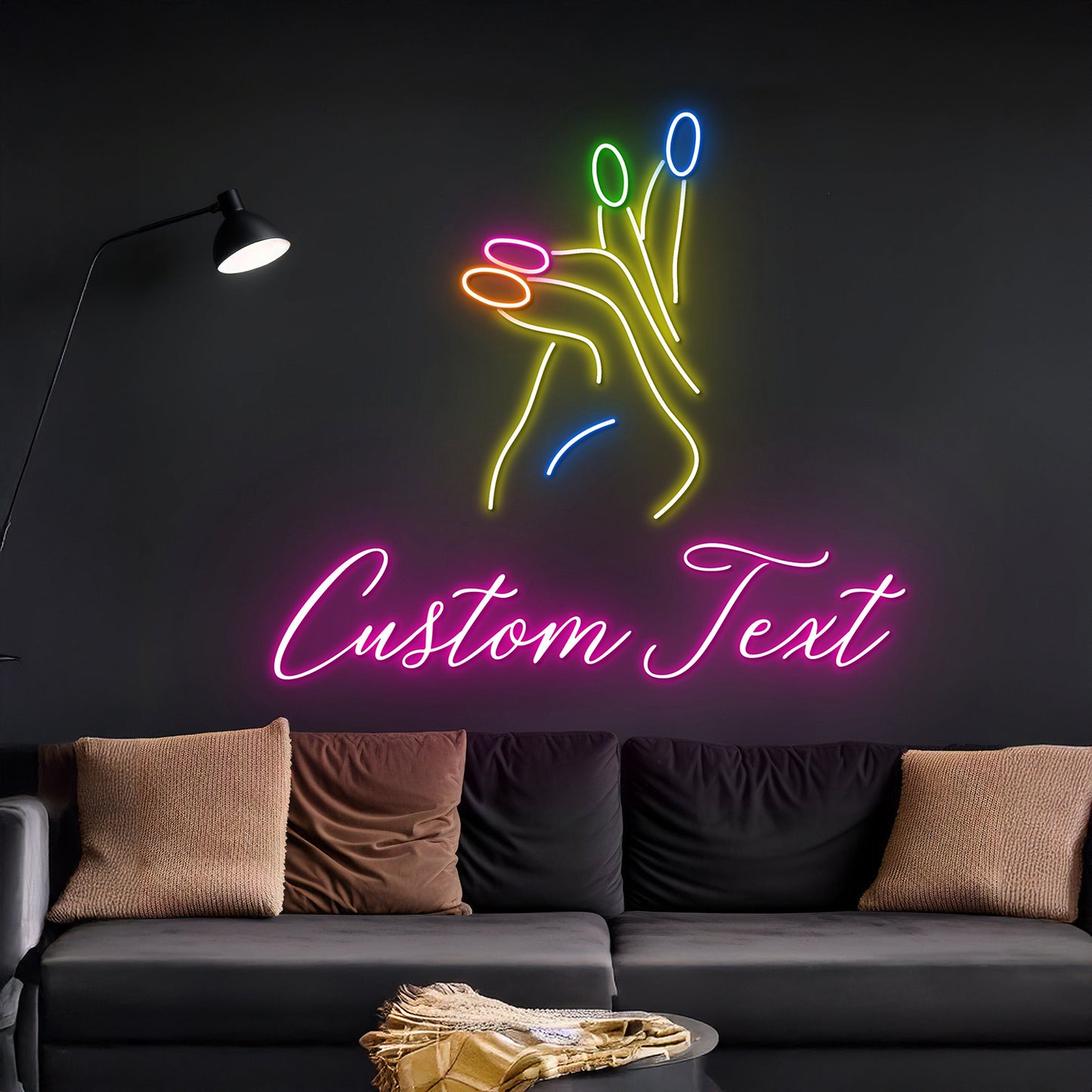 Custom Woman Nail Neon Sign