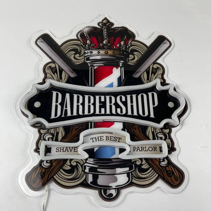 Customize Barber Shop Decal Printed Neon Light | Shineneon