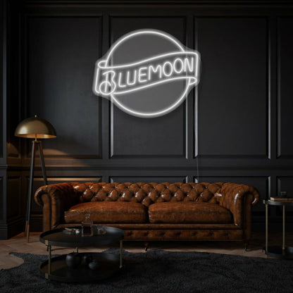 Customize Bluemoon Led Neon Sign Mysterious And Rare Beauty - Shineneon