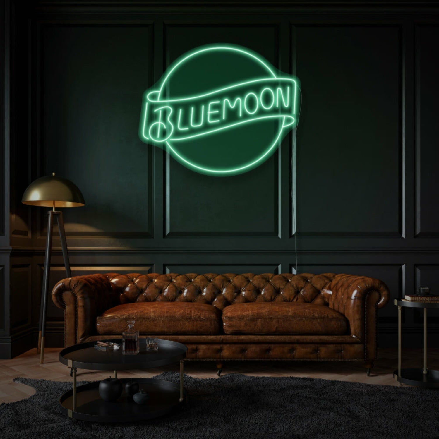 Customize Bluemoon Led Neon Sign Mysterious And Rare Beauty - Shineneon