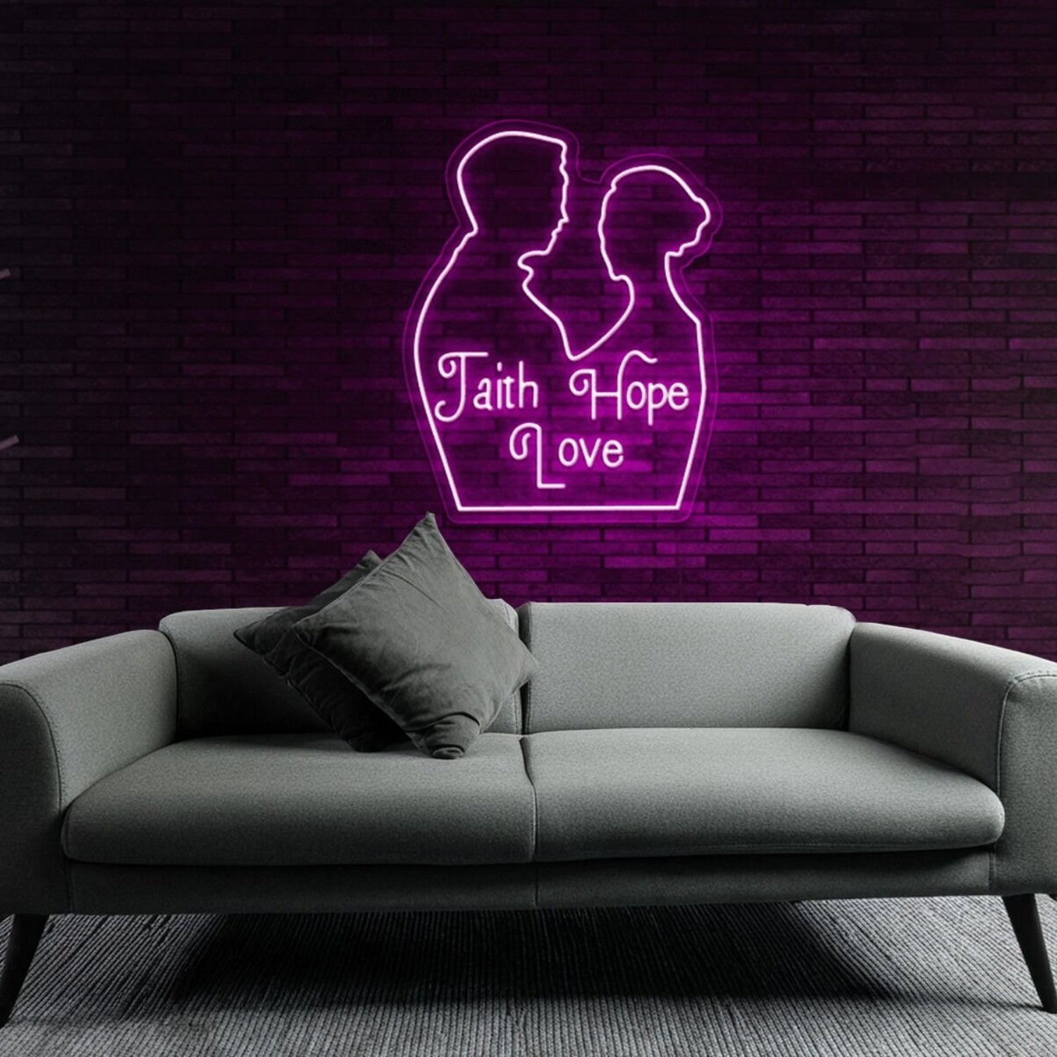 Customize Faith Hope Love Wedding Decor Neon Sign | Shineneon