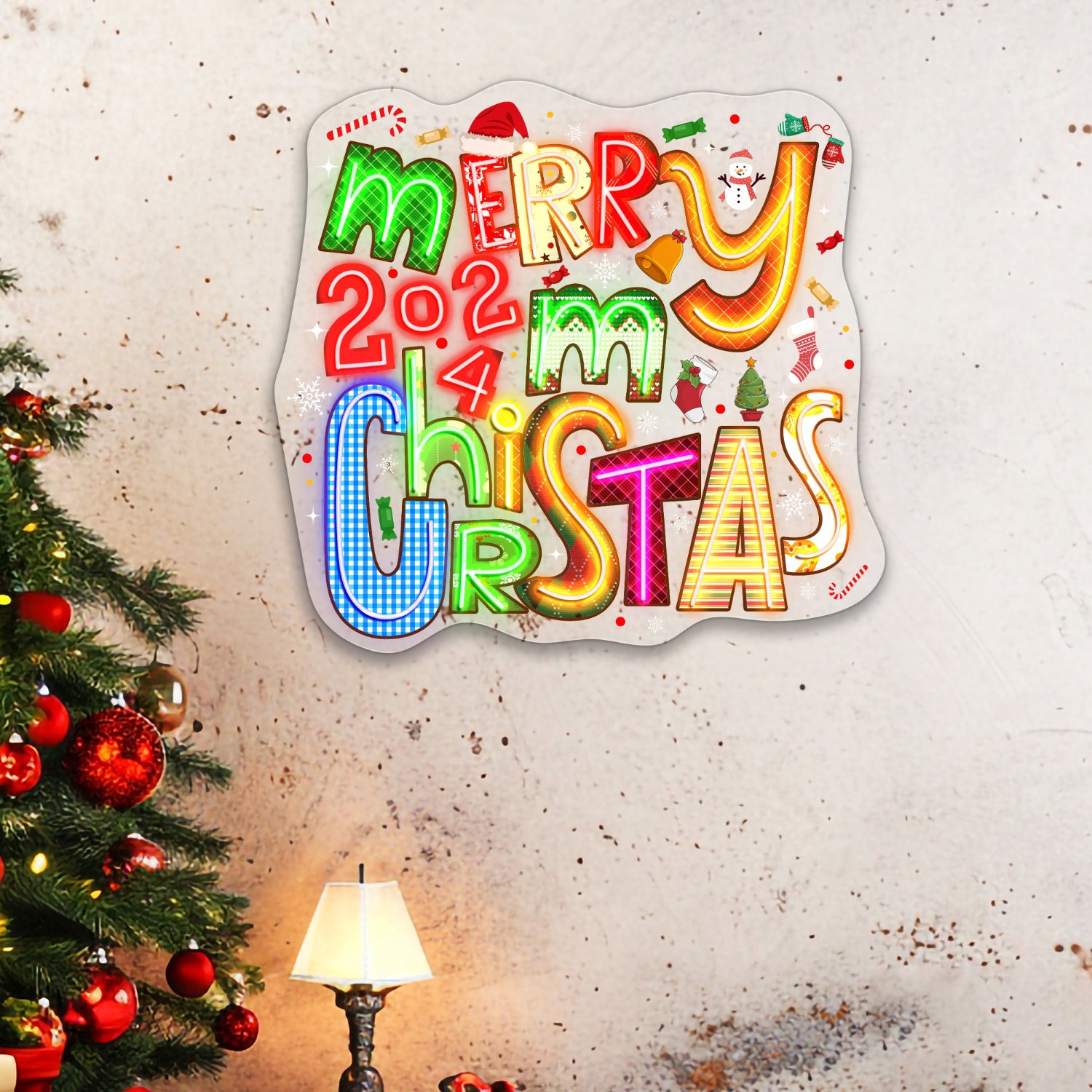 Customize Merry Christmas Acrylic Led Neon Sign | Shineneon