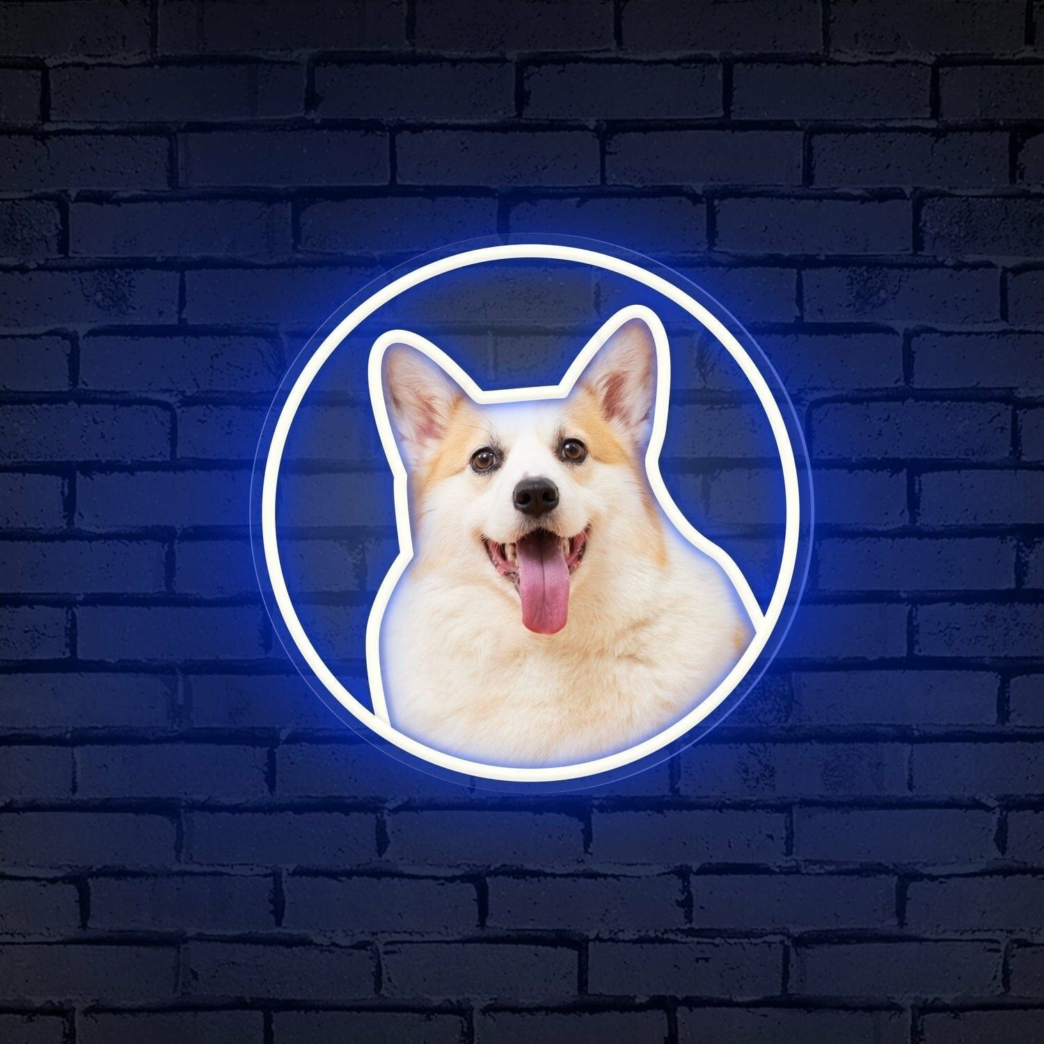 Customize Your Neon Circle Portrait Personalized Uv Led Neon Sign | Shineneon