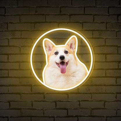 Customize Your Neon Circle Portrait Personalized Uv Led Neon Sign - Shineneon