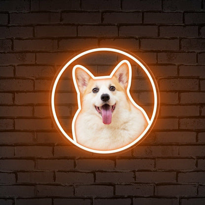 Customize Your Neon Circle Portrait Personalized Uv Led Neon Sign - Shineneon