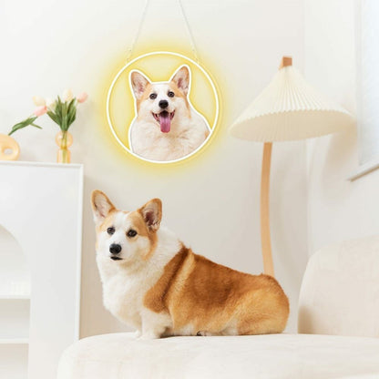 Customize Your Neon Circle Portrait Personalized Uv Led Neon Sign - Shineneon