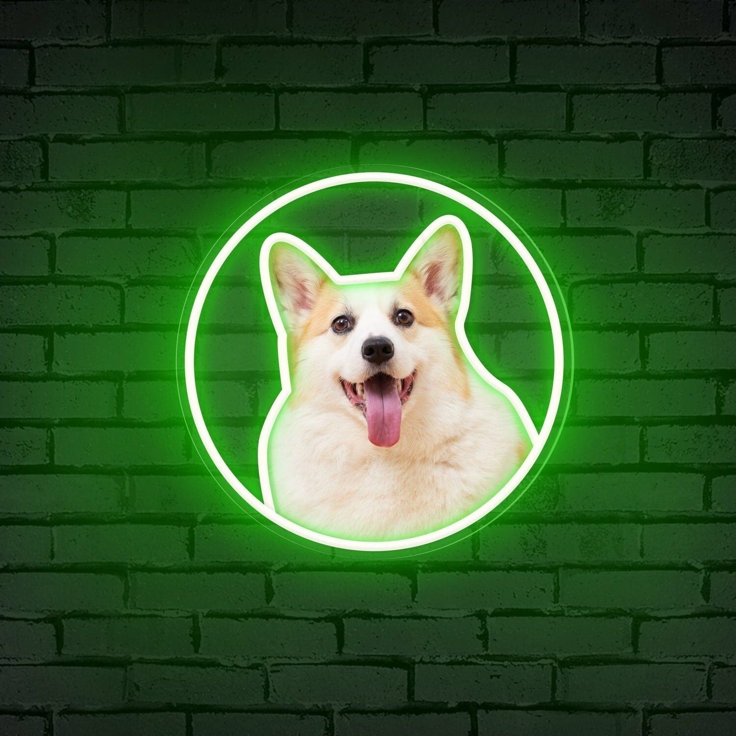 Customize Your Neon Circle Portrait Personalized Uv Led Neon Sign - Shineneon