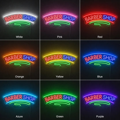 Cut And Shave Wall Neon Sign LED Neon Sign color grid