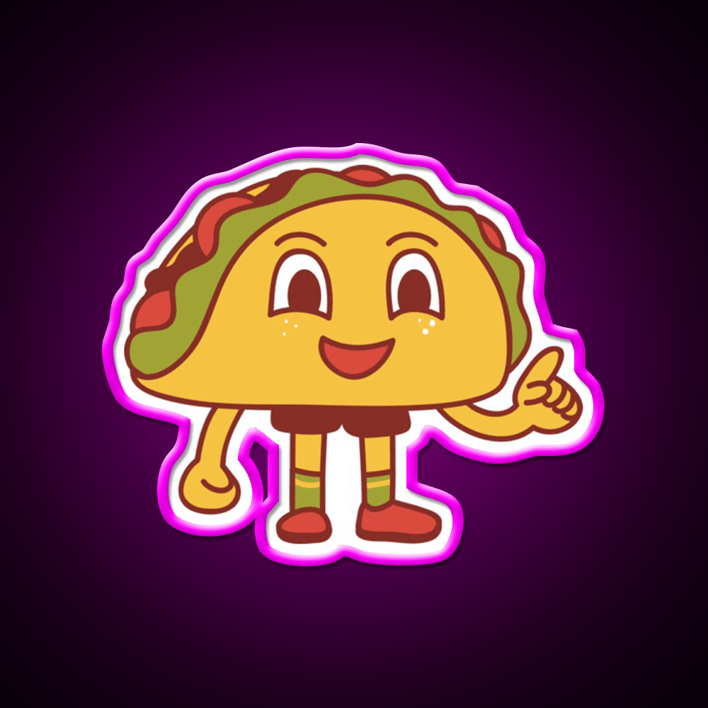 Cut Burger Sandwich Taco Led Neon Sign Mexican Food Sign Rgb Color - Shineneon