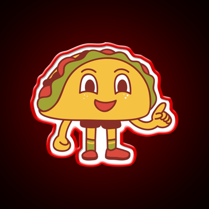 Cut Burger Sandwich Taco Led Neon Sign Mexican Food Sign Rgb Color - Shineneon