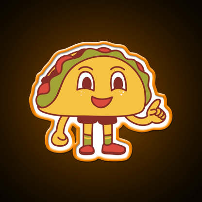 Cut Burger Sandwich Taco Led Neon Sign Mexican Food Sign Rgb Color - Shineneon