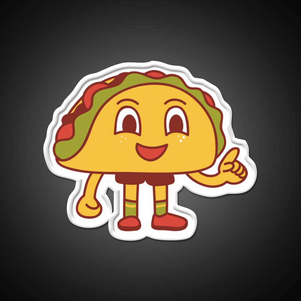 Cut Burger Sandwich Taco Led Neon Sign Mexican Food Sign Rgb Color - Shineneon