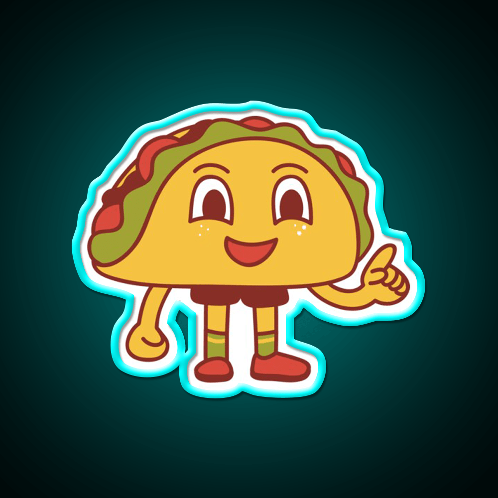 Cut Burger Sandwich Taco Led Neon Sign Mexican Food Sign Rgb Color - Shineneon