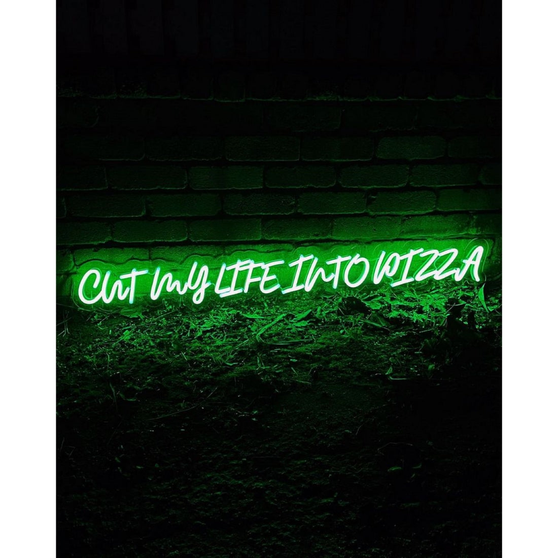 Cut My Life Into Pizza Led Sign Business Neon Sign