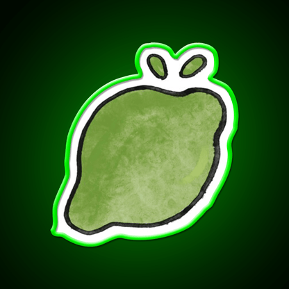Cute And Simple Watercolor Lime Party Drink Tequila Led Neon Sign Rgb Color - Shineneon
