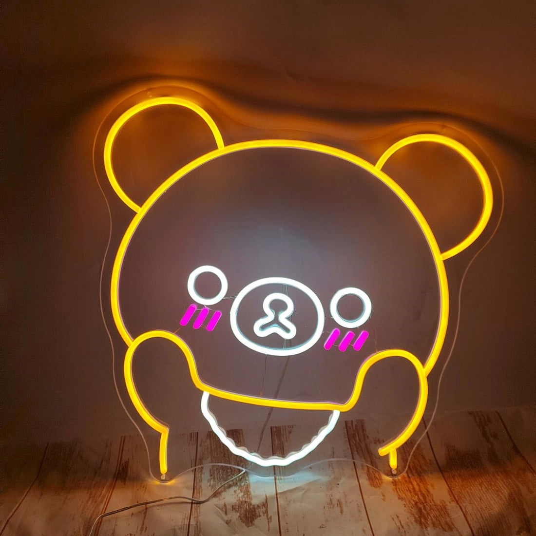 Cute Animal Bear Led Sign Business Neon Sign