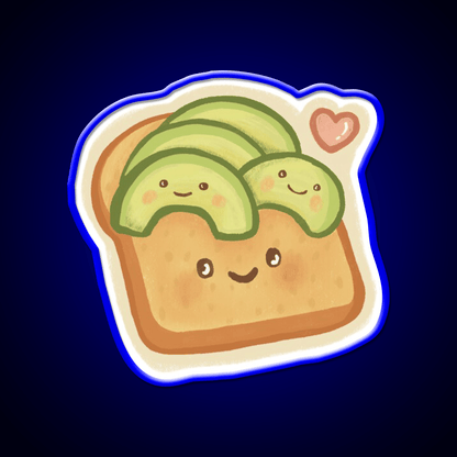 Cute Avocado Toast Snack Food Led Neon Sign Rgb Color - Shineneon