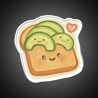 Cute Avocado Toast Snack Food Led Neon Sign Rgb Color - Shineneon