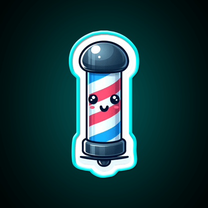 Cute Barbers Pole Barber Shop Haircut Led Neon Sign - Shineneon