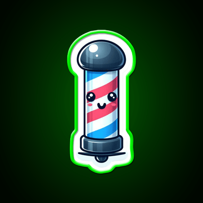 Cute Barbers Pole Barber Shop Haircut Led Neon Sign - Shineneon