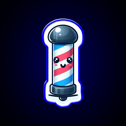 Cute Barbers Pole Barber Shop Haircut Led Neon Sign - Shineneon