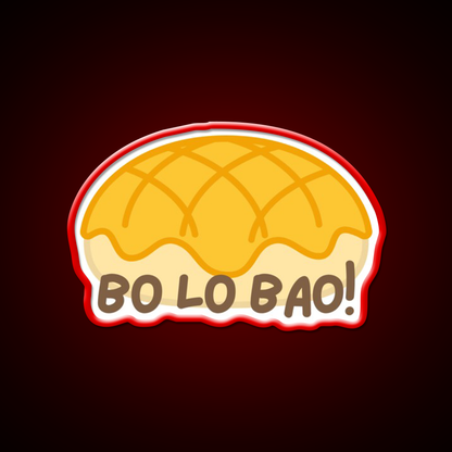 Cute Bo Lo Bao Pineapple Bun Led Neon Sign Chinese Food Rgb Color