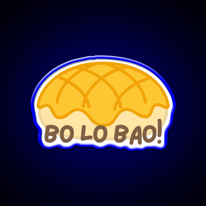 Cute Bo Lo Bao Pineapple Bun Led Neon Sign Chinese Food Rgb Color - Shineneon
