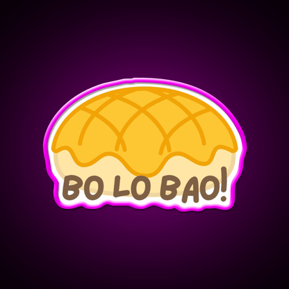Cute Bo Lo Bao Pineapple Bun Led Neon Sign Chinese Food Rgb Color - Shineneon