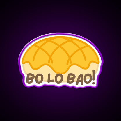Cute Bo Lo Bao Pineapple Bun Led Neon Sign Chinese Food Rgb Color - Shineneon