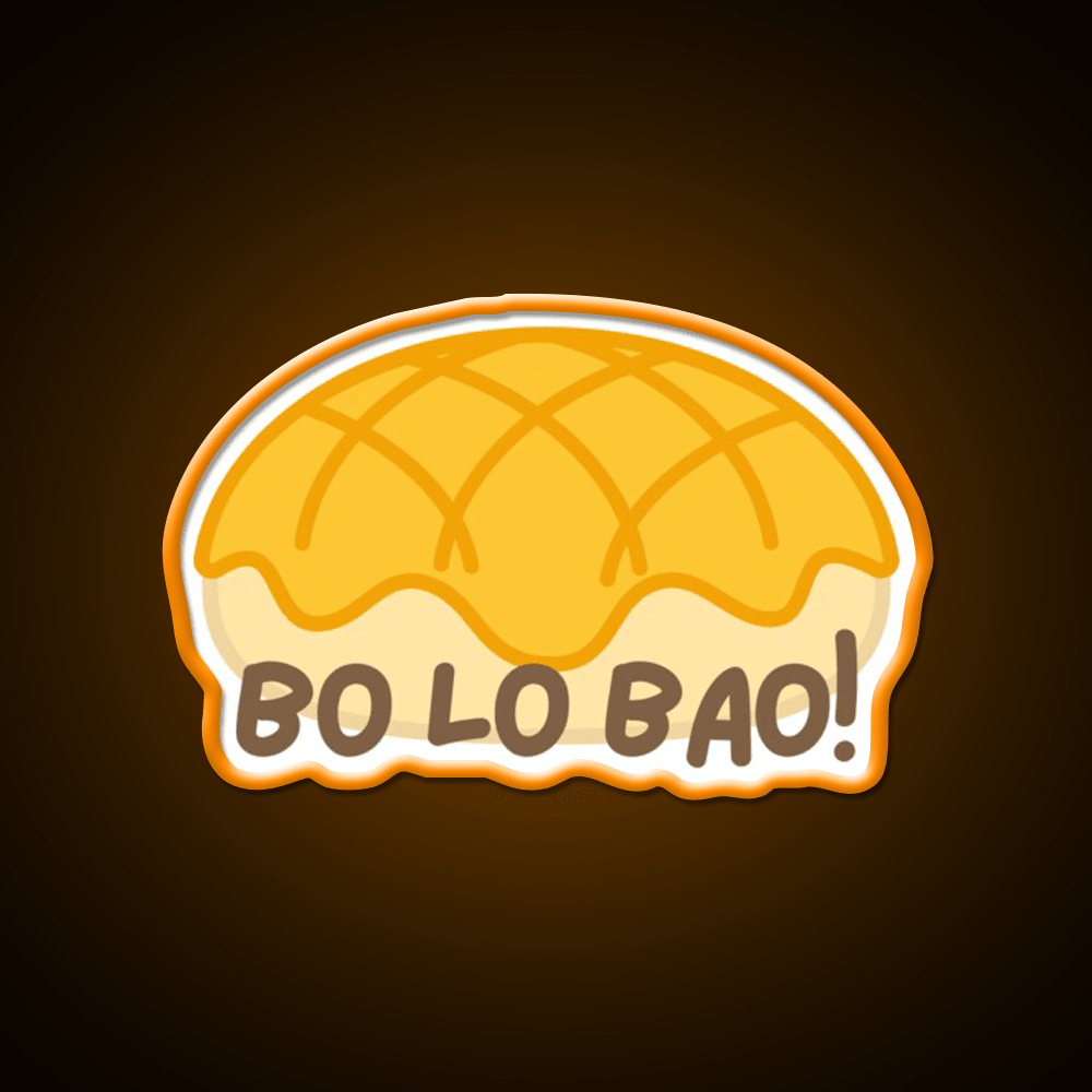 Cute Bo Lo Bao Pineapple Bun Led Neon Sign Chinese Food Rgb Color - Shineneon