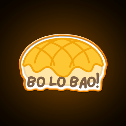 Cute Bo Lo Bao Pineapple Bun Led Neon Sign Chinese Food Rgb Color - Shineneon