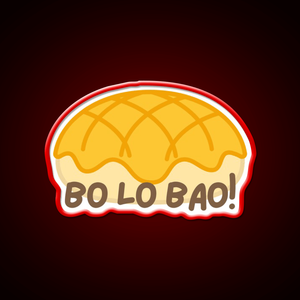 Cute Bo Lo Bao Pineapple Bun Led Neon Sign Chinese Food Rgb Color - Shineneon