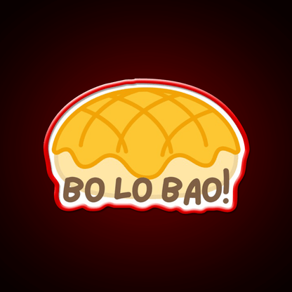 Cute Bo Lo Bao Pineapple Bun Led Neon Sign Chinese Food Rgb Color - Shineneon