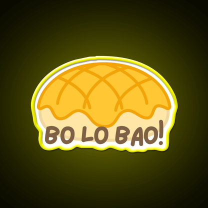 Cute Bo Lo Bao Pineapple Bun Led Neon Sign Chinese Food Rgb Color - Shineneon